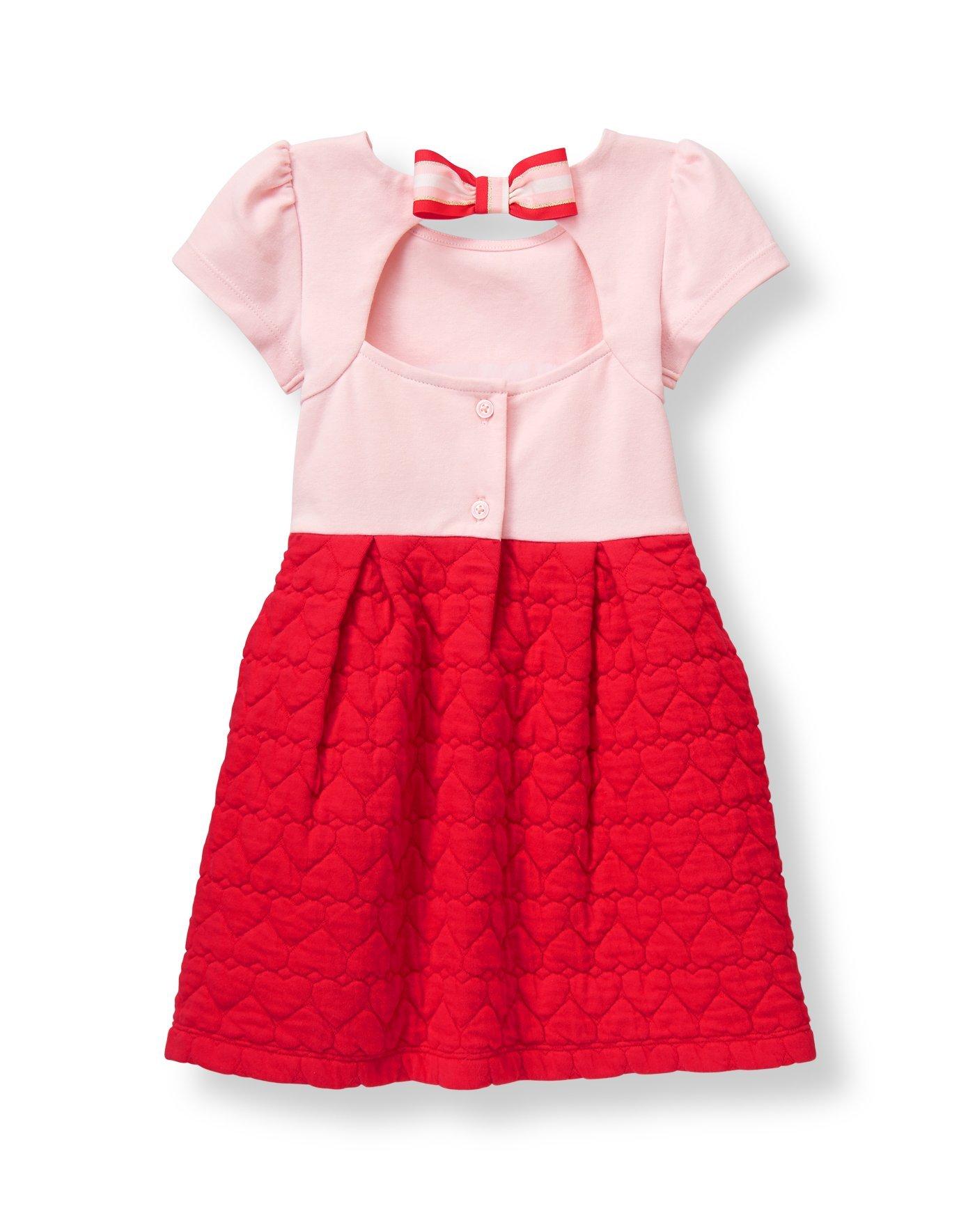 Girl Forever Red Quilted Heart Dress by ...
